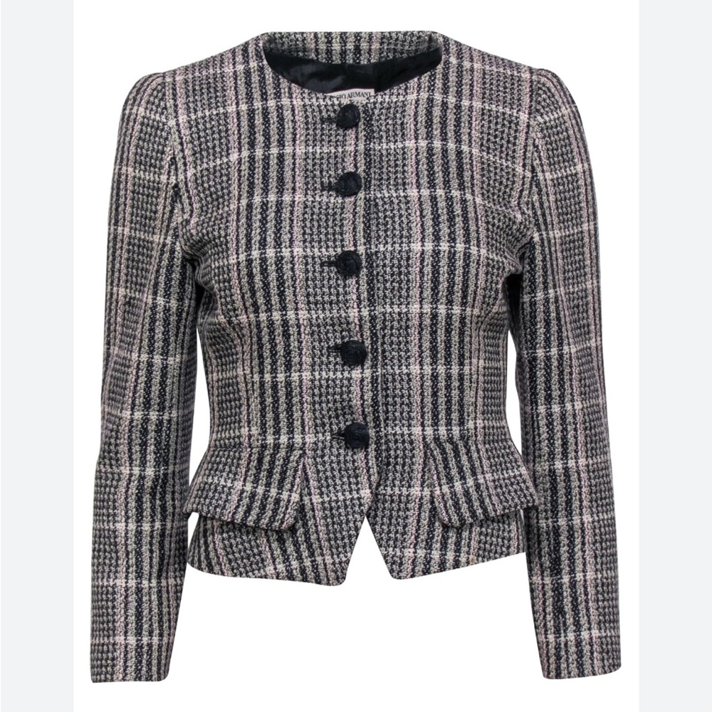Giorgio Armani vintage tweed blazer